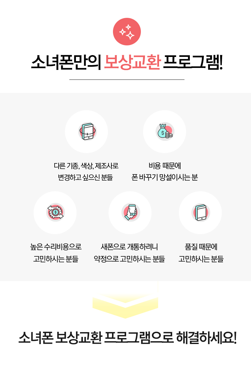 소녀폰만의 보상교환 프로그램